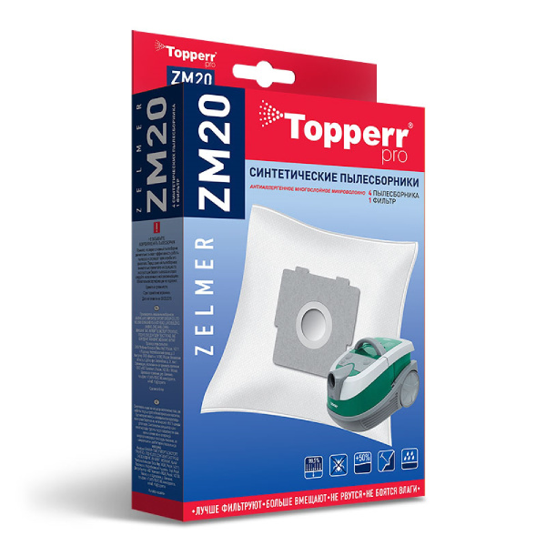Topperr ZM20 Синтетические пылесборники ZELMER